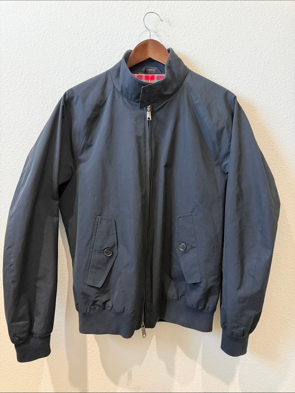 Baracuta G9 Navy Jacket with Stand Collar